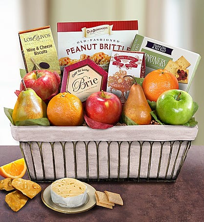 Parisian Terrace Fruit Gift Basket